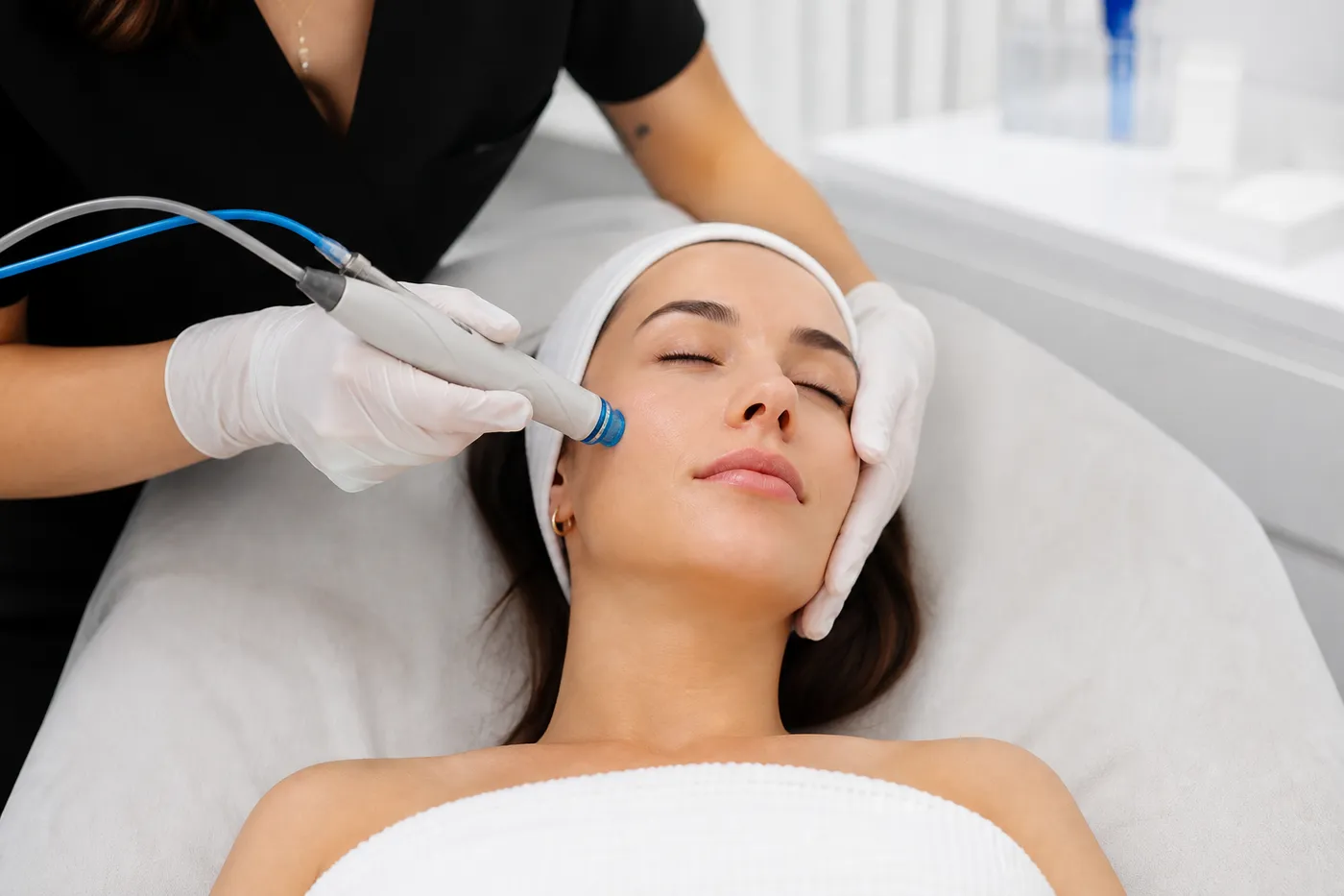 Hydrafacial cilt bakımı uygulaması